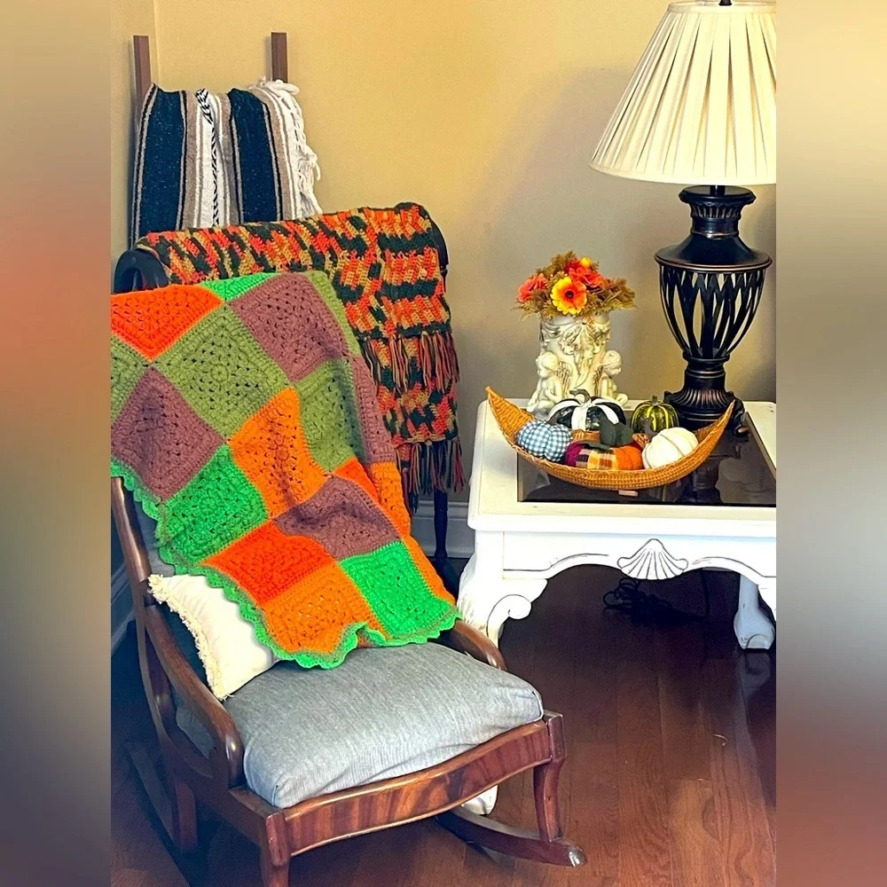 Vintage small lap afghan